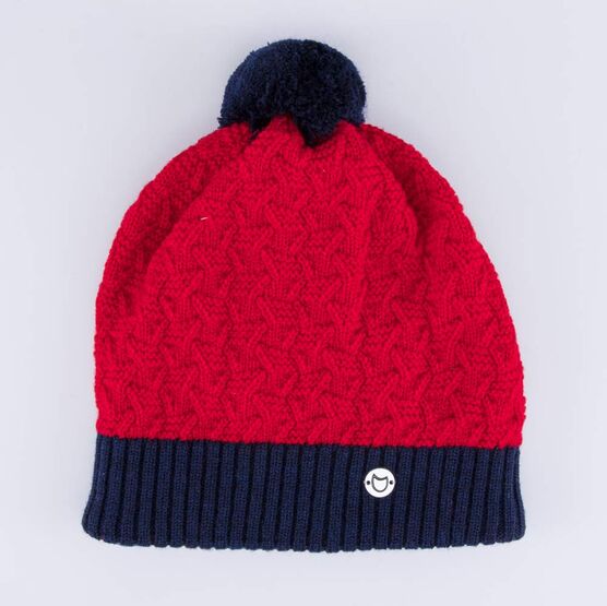 07711397-40 Шапка шерстяная для мальчика для мальчики красный+синий фото №4