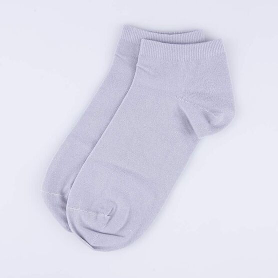07742638-40 Короткие носки с хлопком серый для универсальные светло-серый