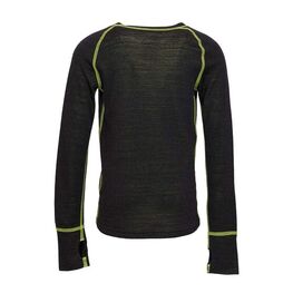 07802021-40 Термоджемпер для девочек КОТОФЕЙ Спорт для девочки черный + салатовый фото №2