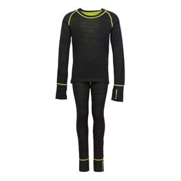 07833023-40 Термолеггинсы для детей и подростков КОТОФЕЙ Спорт для девочки черный + салатовый фото №4