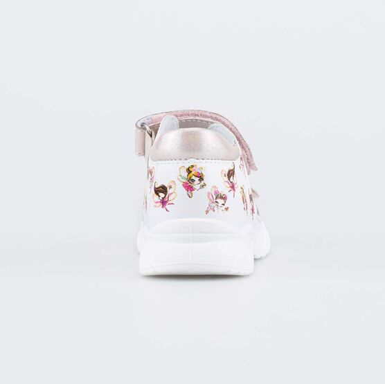 322172-24 Кожаные сандалии для девочки Фея для девочки белый фото №5