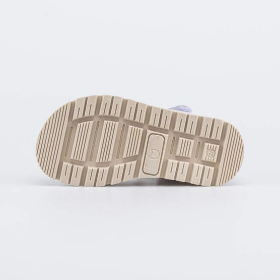 322188-22 Кожаные сандалии на липучках Нежная Лаванда для девочки сиреневый фото №3