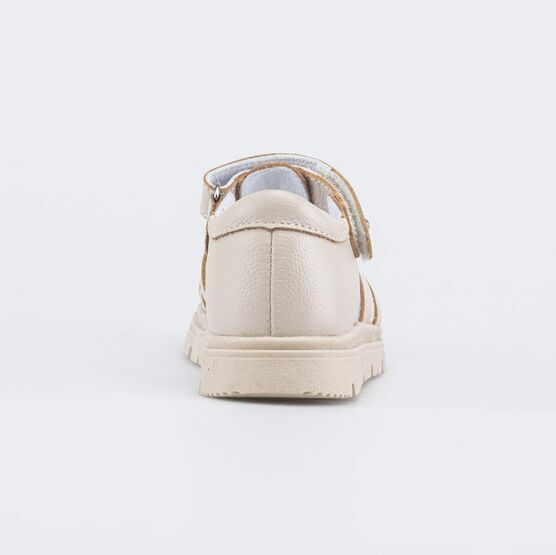 322189-21 Кожаные сандалии Бежевая карамель для девочки бежевый фото №5