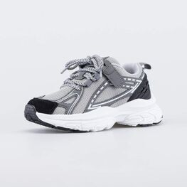 644493-13 Серые кроссовки для мальчика-подростка для мальчики серый + черный