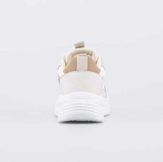 644517-13 Бежевые кроссовки с системой быстрой шнуровки для девочки бежевый фото №5