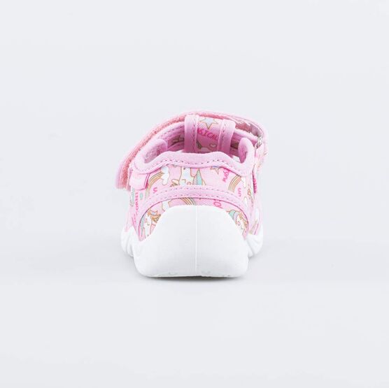 221133-12 Текстильные сандалии Единорог для девочки розовый фото №5