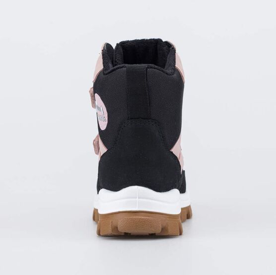 354073-52 Зимние ботинки для девочки для девочки розовый + черный фото №5