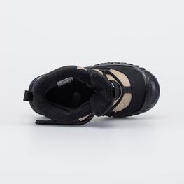 354977-43 Зимние мембранные ботинки Суперзащита для мальчики черный + бежевый фото №4