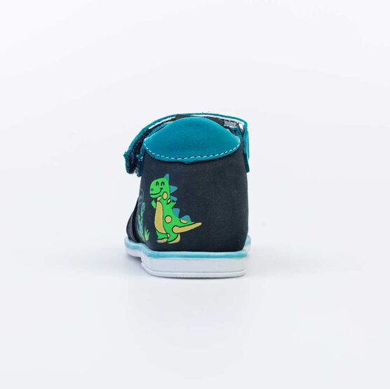 022132-21 Сандалии кожаные для мальчика для мальчики син-бир фото №5