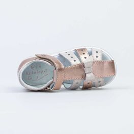 322138-22 Босоножки для девочки бронзовый фото №4