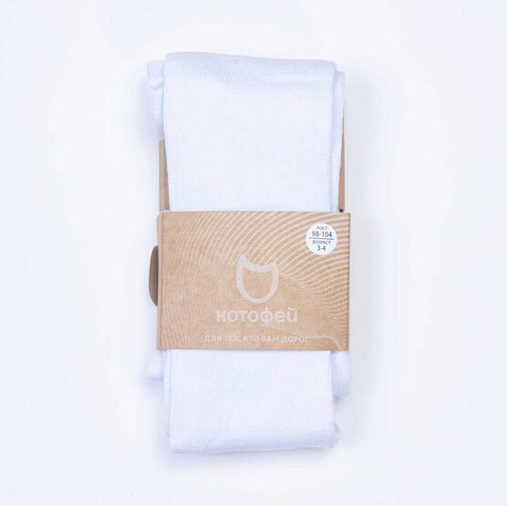 07032430-40 Базовые колготки для девочки белые для универсальные белый фото №2