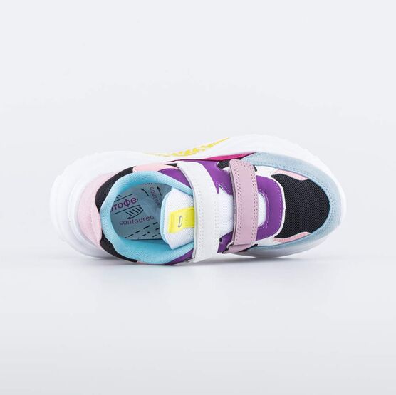 644378-71 Детские кроссовки на липучках для девочки разноцветный фото №4