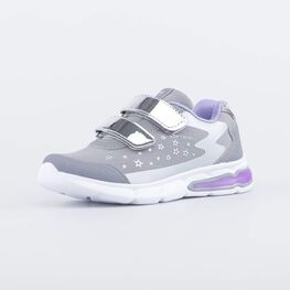 544205-71 Кроссовки SoftShell с подсветкой для девочки серый