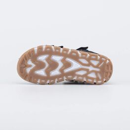 522192-23 Кожаные сандалии для мальчика черный для мальчики черный + бежевый фото №3