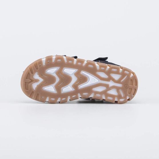 522192-23 Кожаные сандалии для мальчика черный для мальчики черный + бежевый фото №3