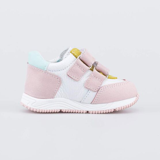 032094-23 Полуботинки для первых шагов Сердечки для девочки белый фото №2