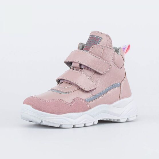 152316-38 Демисезонные ботинки на липучках STYLE розовые для девочки розовый
