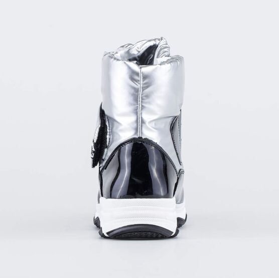 654047-43 Сапожки-дутики для девочки для девочки серебристый фото №5