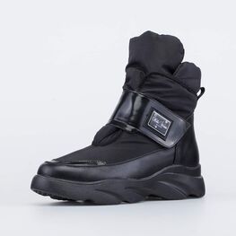 754059-41 Полусапожки-дутики для девочки для девочки черный