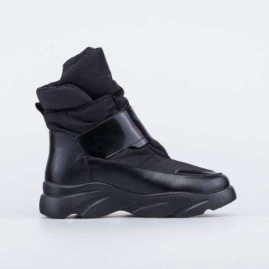 754059-41 Полусапожки-дутики для девочки для девочки черный фото №2