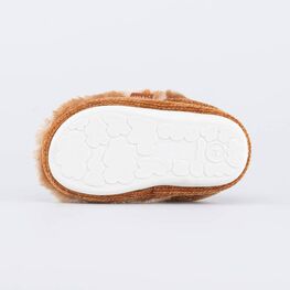 331264-11 Домашние тапочки Грозный лев для мальчики беж-кор фото №3