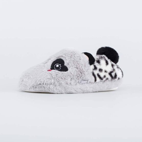 531251-11 Тапочки для девочки серый-черный