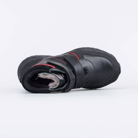 752181-53 Зимние ботинки на липучках для мальчика-подростка для мальчики черный фото №4