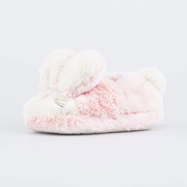 331289-11 Пушистые тапочки Маленький зайка для девочки розовый