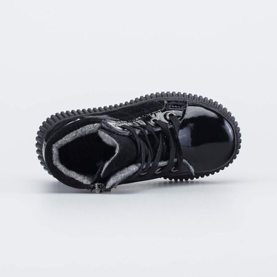 352387-31 Утепленные ботинки для девочки Звездочки для девочки черный фото №4