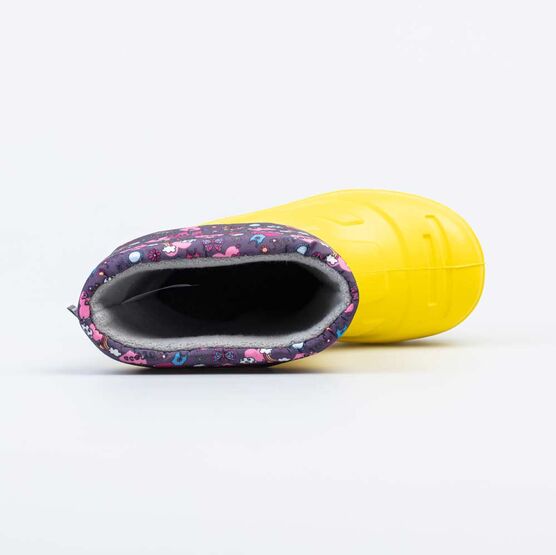 265001-18 Резиновые сапоги для девочки жел-фук фото №4