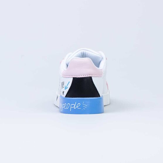 334032-72 Полуботинки на липучках для девочки белый фото №5