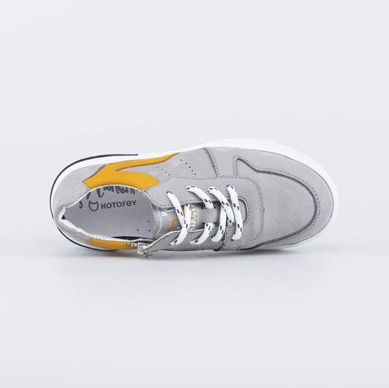 532306-21 Полуботинки для мальчика для мальчики серый фото №4