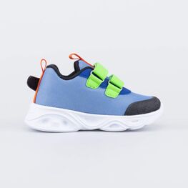 344448-71 Детские кроссовки с LED Грозный Дракон для мальчики синий фото №2