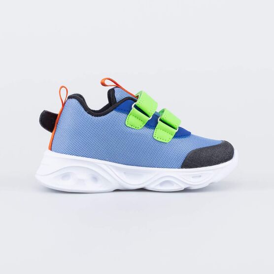 344448-71 Детские кроссовки с LED Грозный Дракон для мальчики синий фото №2