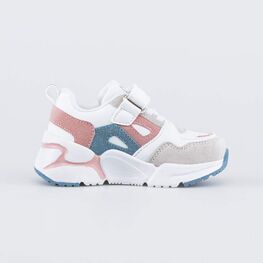 144207-76 Кроссовки для девочки Контраст для девочки белый фото №2