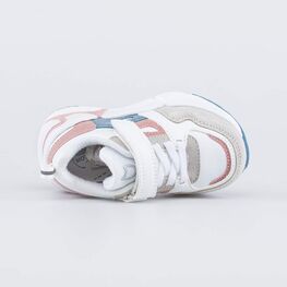 144207-76 Кроссовки для девочки Контраст для девочки белый фото №4