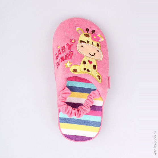 331031-11 Тапочки розовые для девочки розовый фото №4