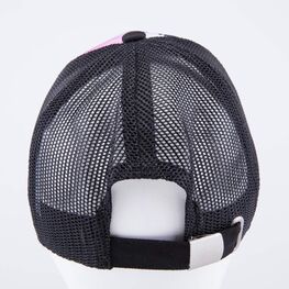 07809044-40 Кепка-бейсболка с сеткой для девочки Пальмы черный-розовый для девочки черный + розовый фото №4