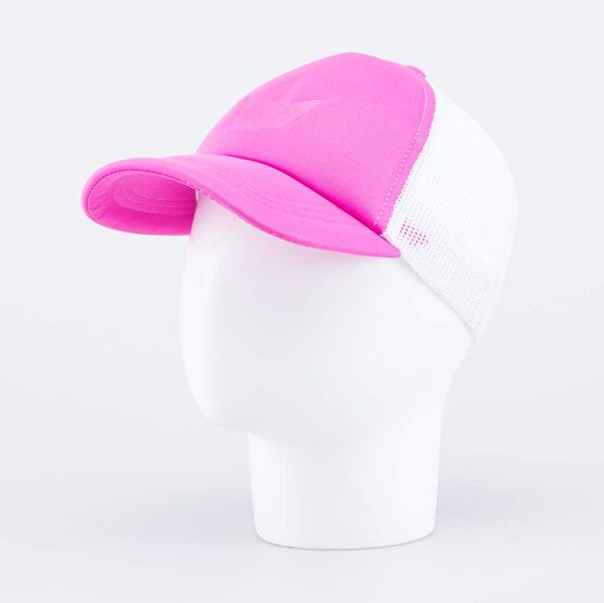 07809047-40 Кепка-бейсболка с сеткой для девочки розовый-белый для девочки розовый + белый