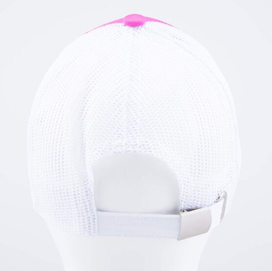 07809047-40 Кепка-бейсболка с сеткой для девочки розовый-белый для девочки розовый + белый фото №4
