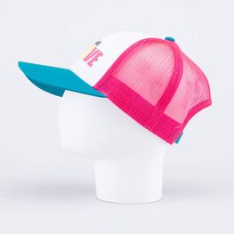 07809052-40 Кепка-бейсболка с сеткой для девочки розовый-белый для девочки розовый + белый фото №2