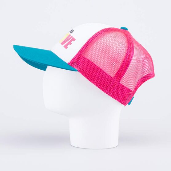 07809052-40 Кепка-бейсболка с сеткой для девочки розовый-белый для девочки розовый + белый фото №2