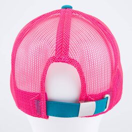 07809052-40 Кепка-бейсболка с сеткой для девочки розовый-белый для девочки розовый + белый фото №4