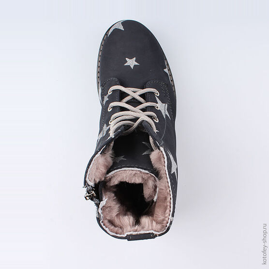 652127-51 Сапожки для девочки светло-синий фото №4