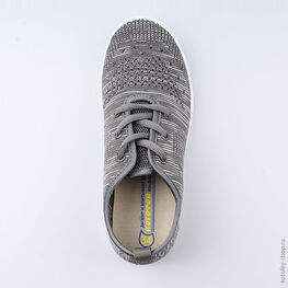 631096-14 Кеды для мальчики серый фото №4