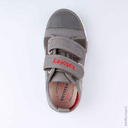 331098-12 Кеды для мальчики серый фото №4