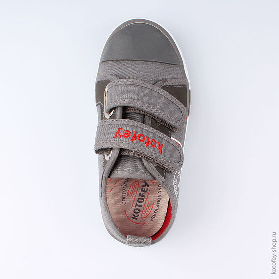 331098-12 Кеды для мальчики серый фото №4