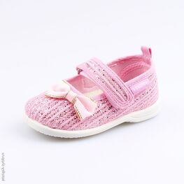 131127-12 Текстильная обувь для девочки розовый