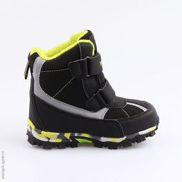 454990-43 Мембранные ботинки с LED-подсветкой для мальчики чер-сал фото №2