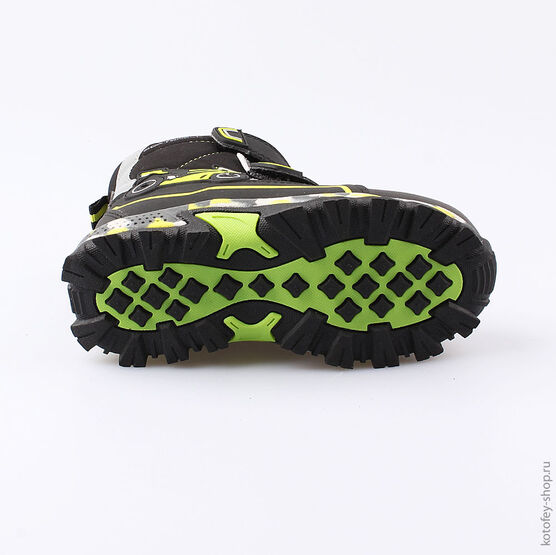 454990-43 Мембранные ботинки с LED-подсветкой для мальчики чер-сал фото №3